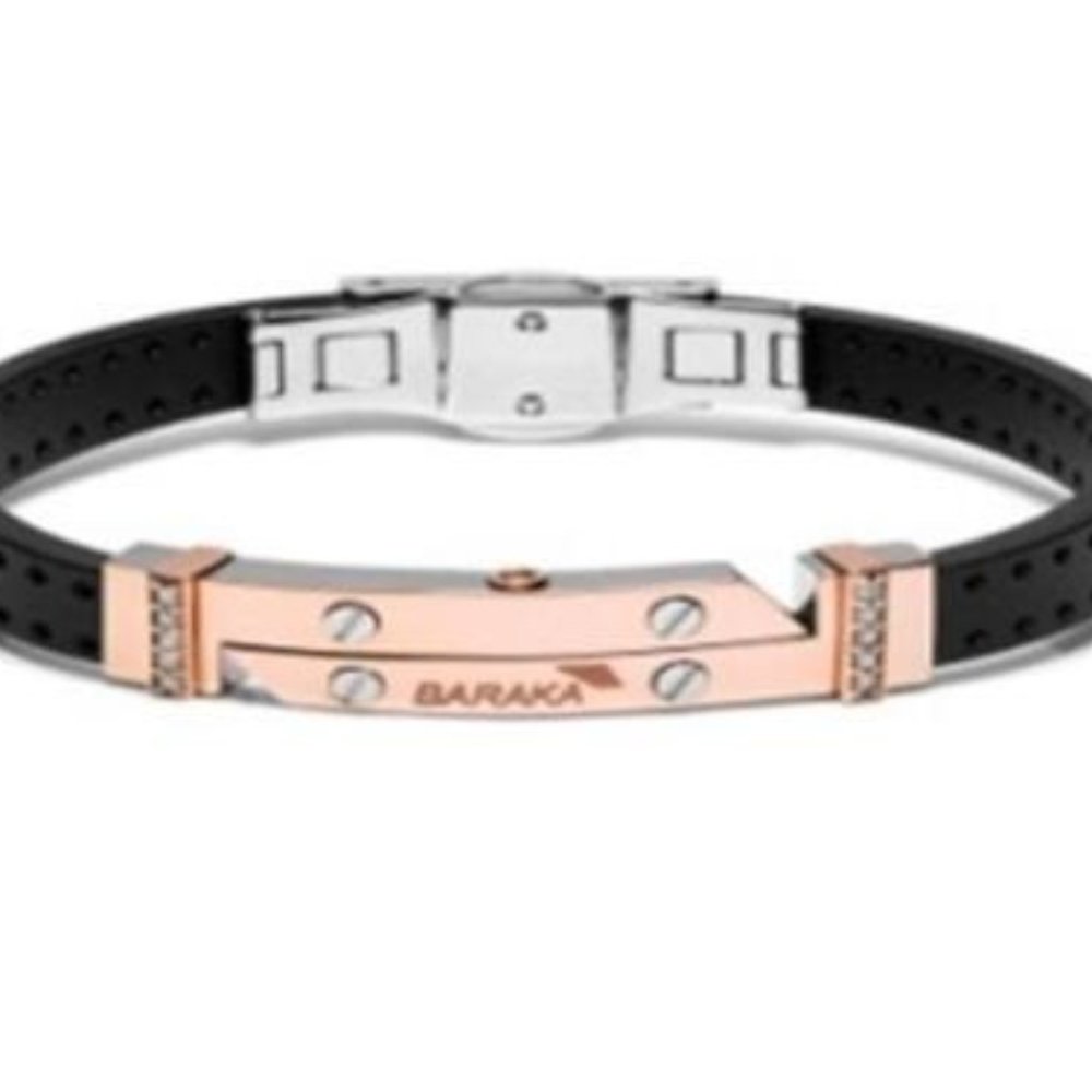 BARAKA Men's BR263061RODB200015 Vortex Collection Gold Diamonds Bracelet